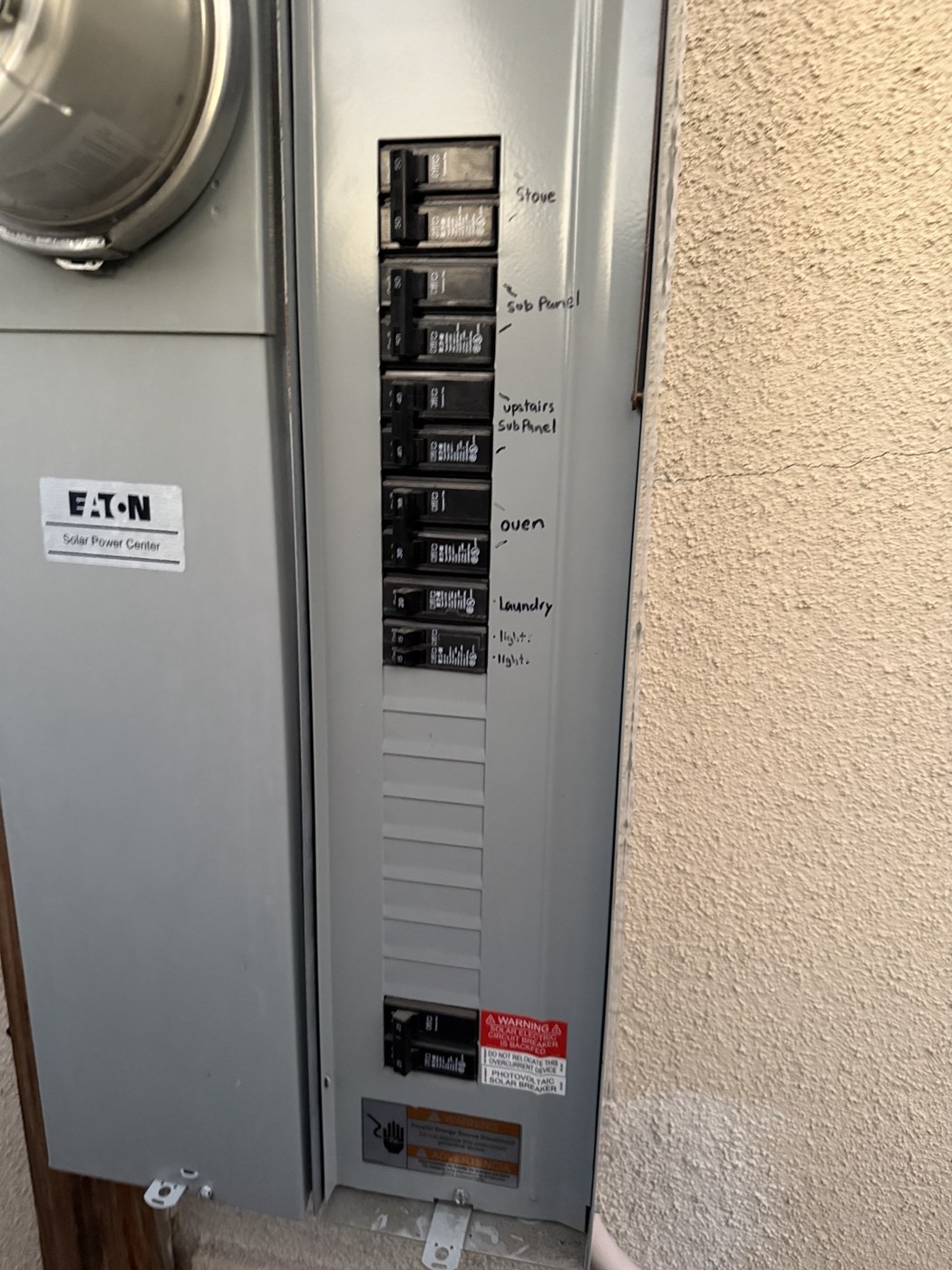 Electrical panel installation by James Evans Electric